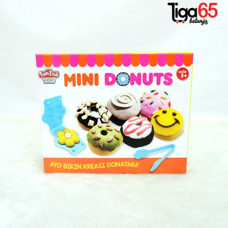 Fun Doh / Lilin Mainan Anak / Mainan Edukasi / Clay / Mini Donuts / Fun Dough Mini Donuts