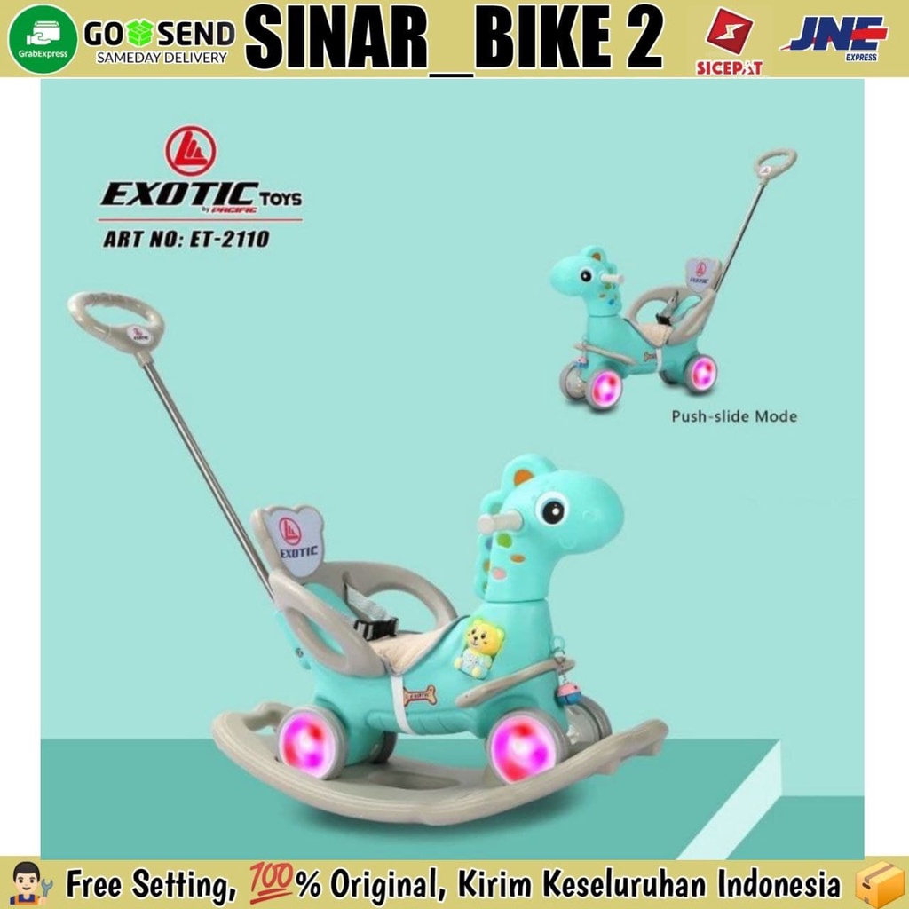 Dino Dan Kuda Goyang Ayunan Jungkat-Jungkit Mainan Anak Exotic ET-2110 &amp; 2108