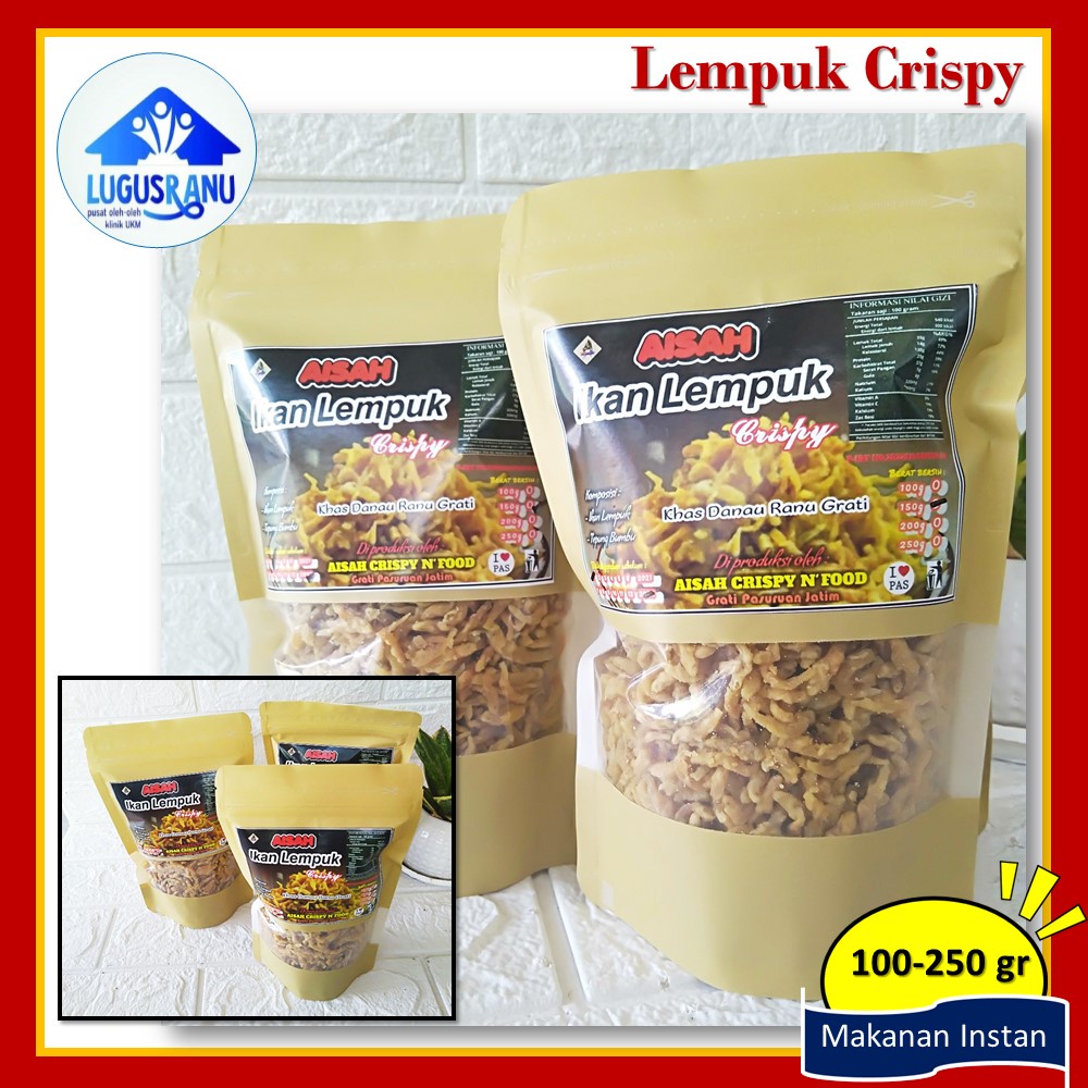 

Lempuk Crispy "Aisah" khas Pasuruan makanan atau camilan cepat saji 100-250 gr