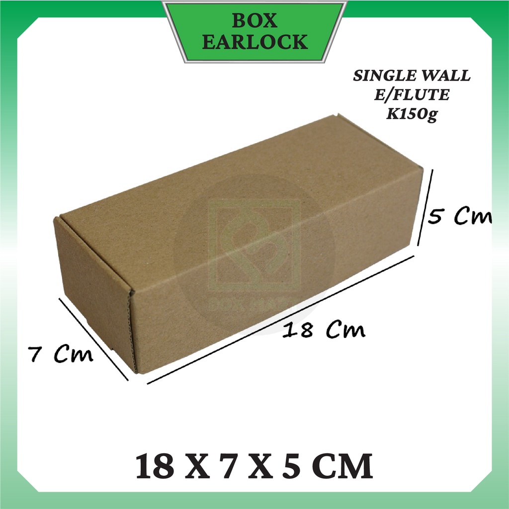 

Kardus Box Packing Kemasan Polos Olshop Hampers Kado Aksesoris 18x7x5 cm