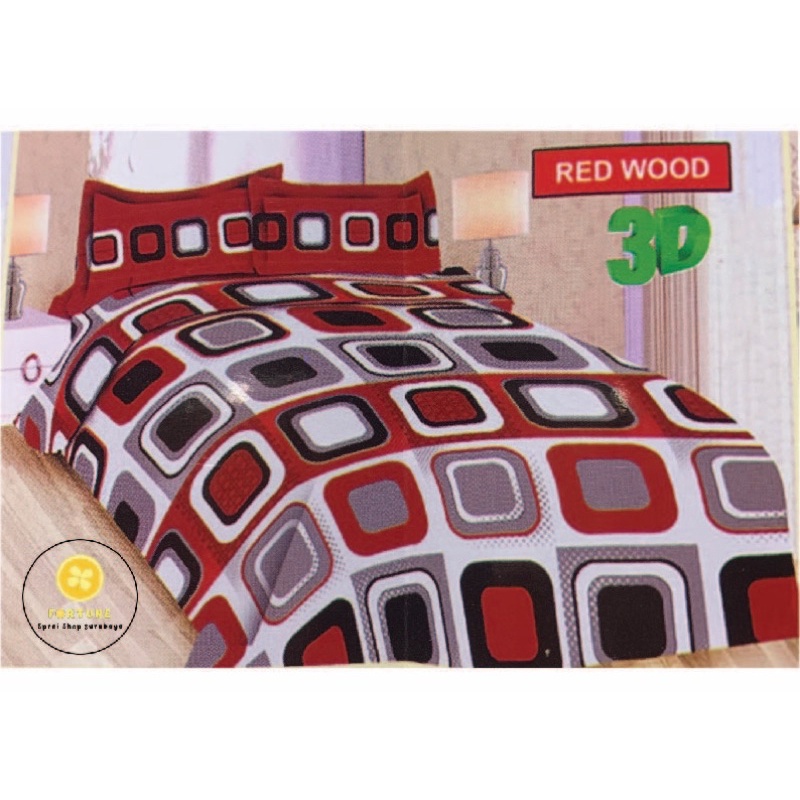 Sprei BONITA 180x200 Motif Terbaru Minimalis 3D Disperse (BISA COD) polos