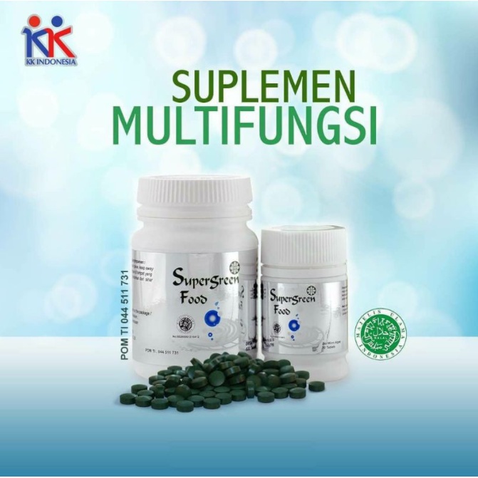 SUPER GREEN Food 150 tblet Suplemen Kesehatan Original