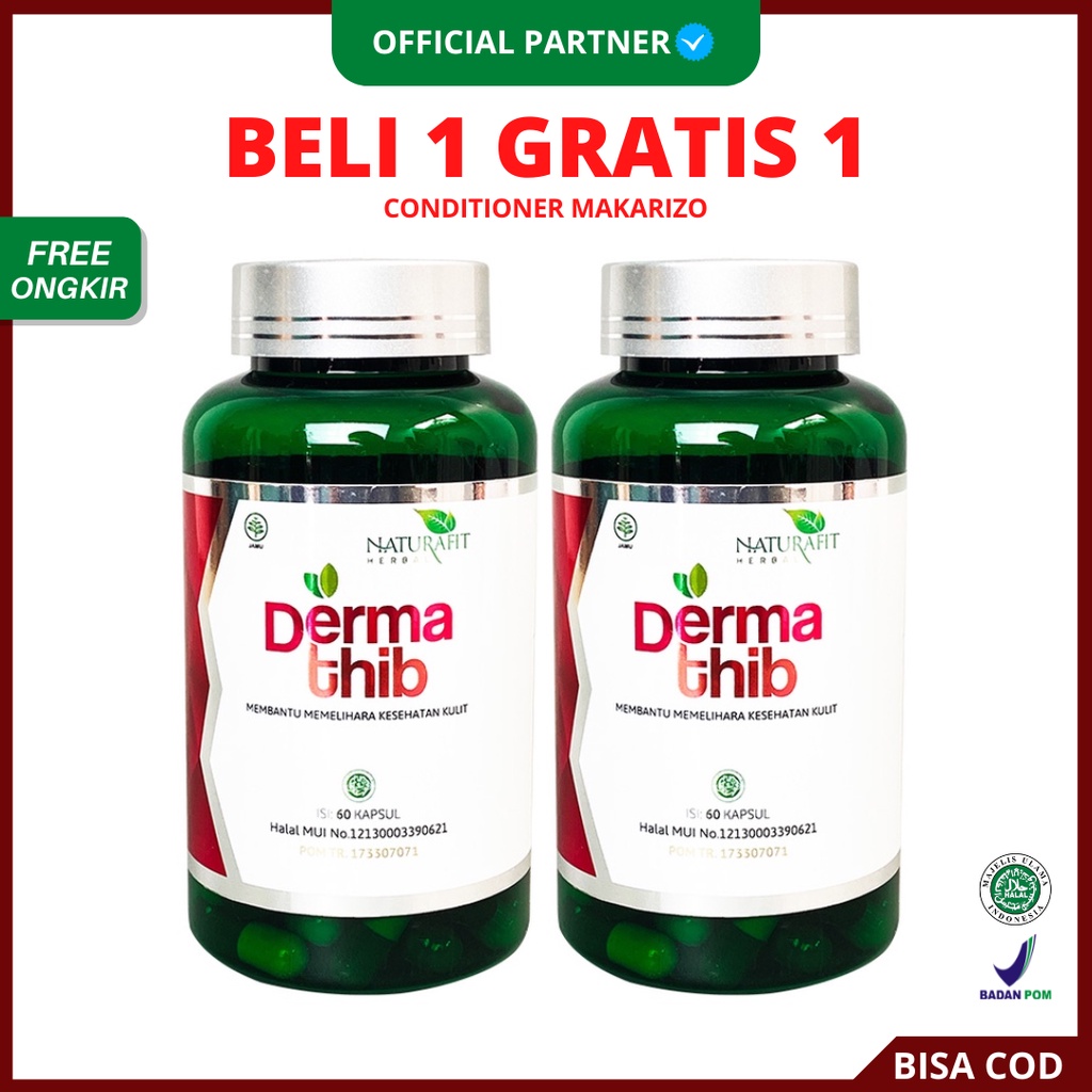 [ BPOM ] Dermathib Obat Jerawat Dan Bekas Jerawat, Kapsul Dermatib Jerawat Viral Original HALAL