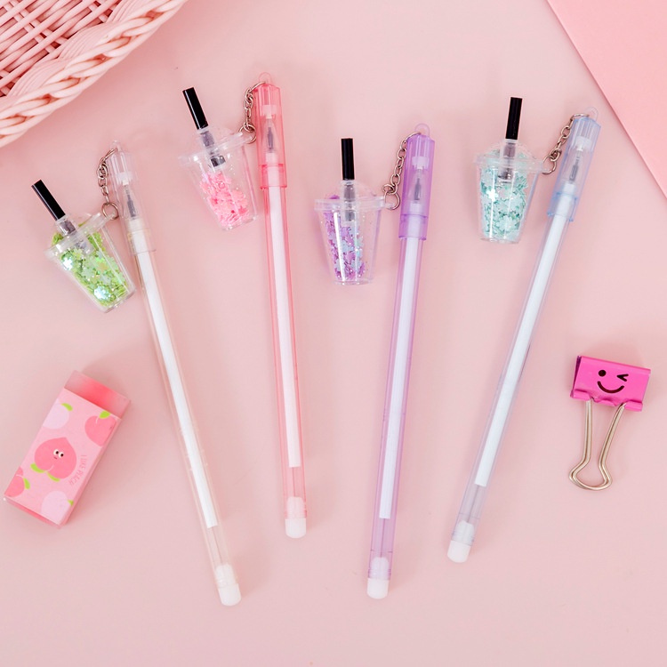 

PULPEN GEL KARAKTER MILK TEA CUP ISI BUNGA CONFETTI