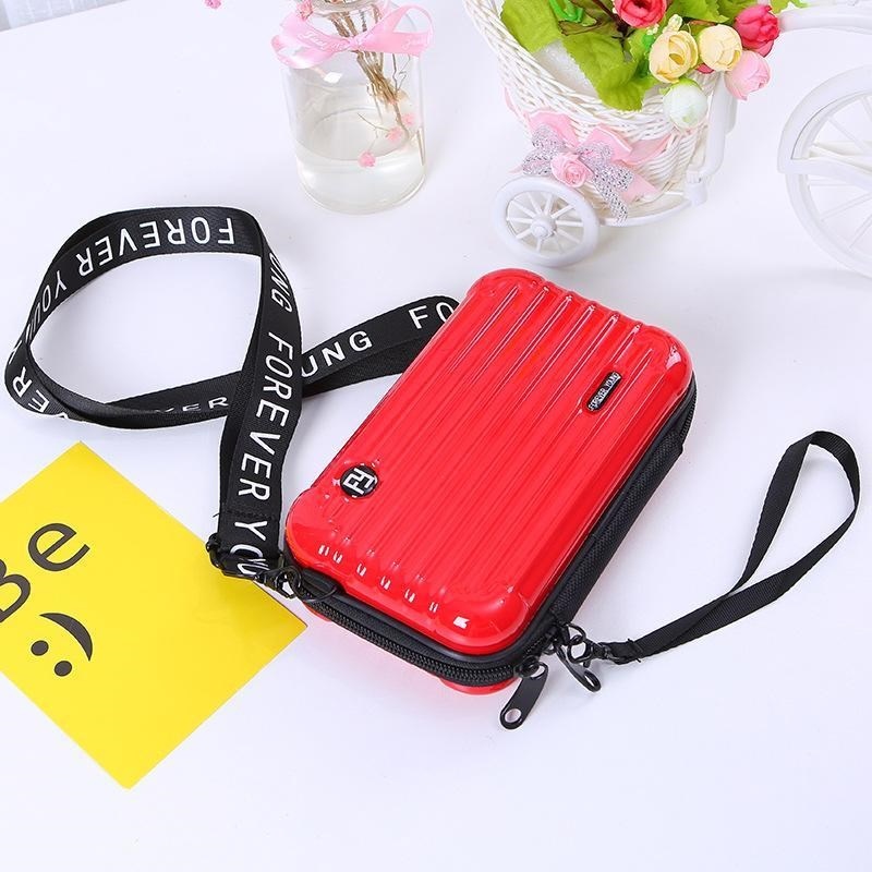 SALE ! Tas Selempang Wanita Tas wanita Kekinian koper mini wanita Tas make up Tas wanita terbaru tas bahu wanita Tas wanita murah Slingbag wanita COD Shoulder bag wanita Tas mini koper Tas wanita Forever Young bag