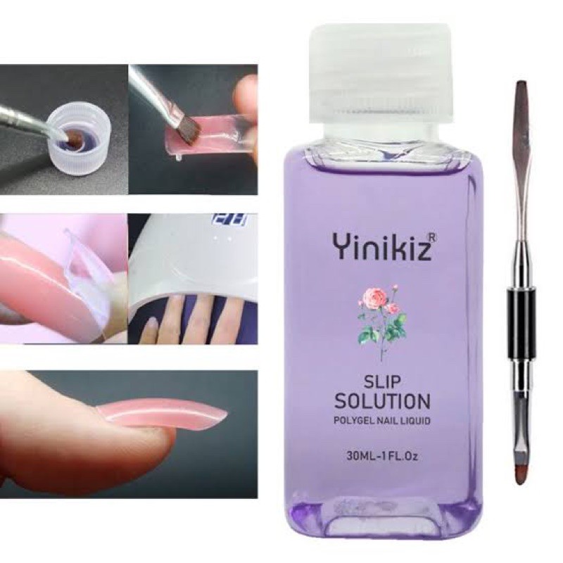 YINIKIZ cairan anti slip poly gel solution polygel liquid monomer polygel extension