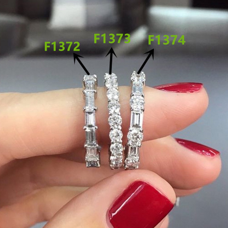 Cincin Kristal Cubic Zirconia Serbaguna Untuk Aksesoris Pengantin Wanita