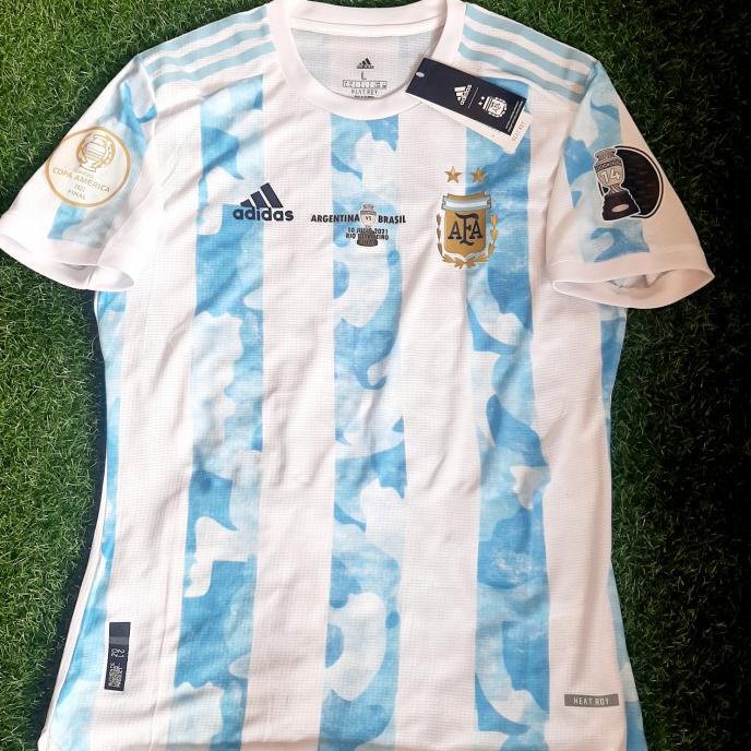 Jersey Baju Bola Argentina Home 2021 Pi Player Issue Final Copa Americ - M Berryirwanshyah