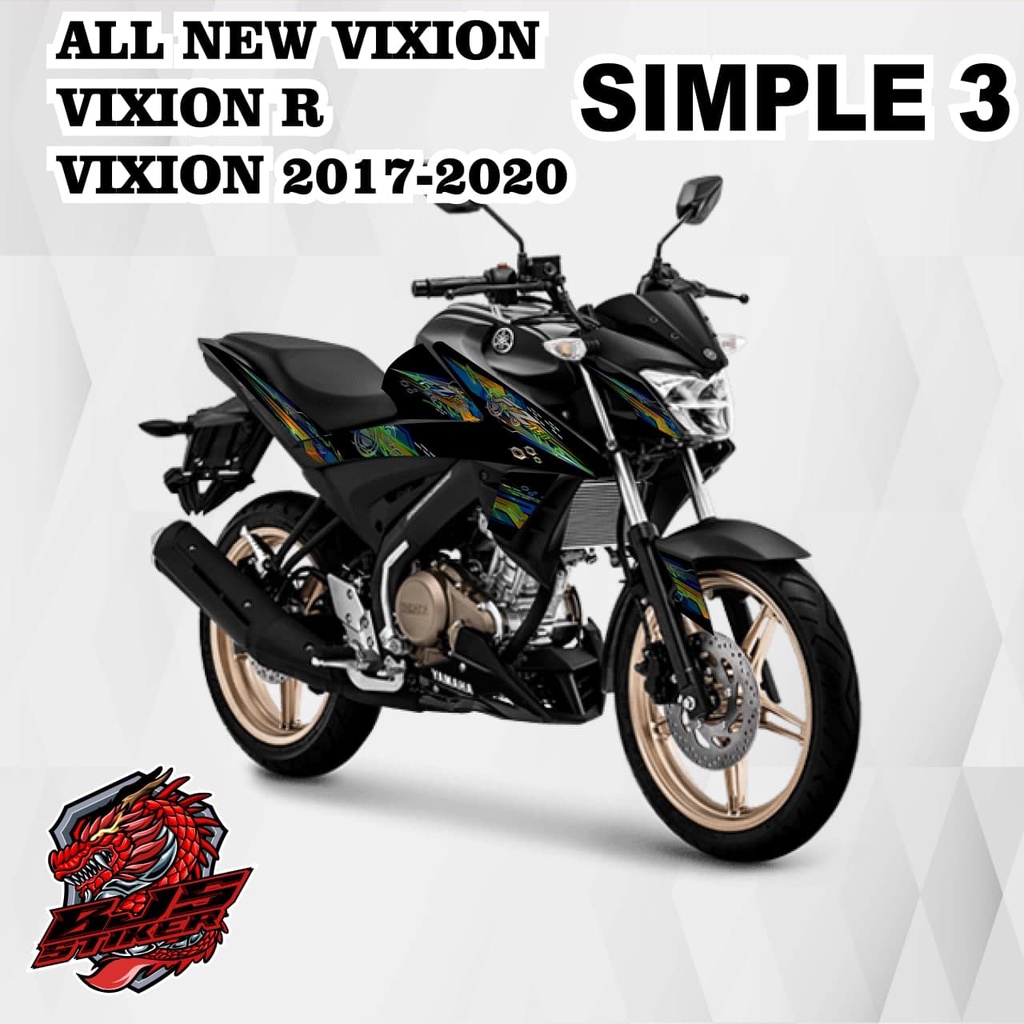 Striping all new vixion - Stiker Decal yamaha vixion 2017-2021 vixion r all new vixion simple 3