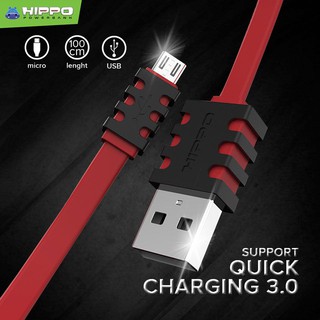 Jual Kabel Data Hippo Caby 3 Micro USB 1 Meter Fast Charging Android