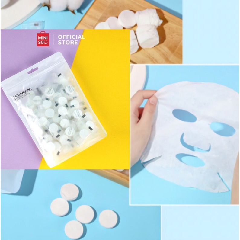 Jual MINISO COMPRESS SHEET MASK / MASKER TISSU / MASKER TISSU POLOS