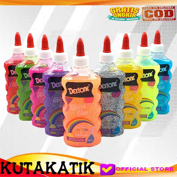 

dextone glitter glue / lem glitter dextone / lem glitter dextone / lem dextone / lem warna warni dextone