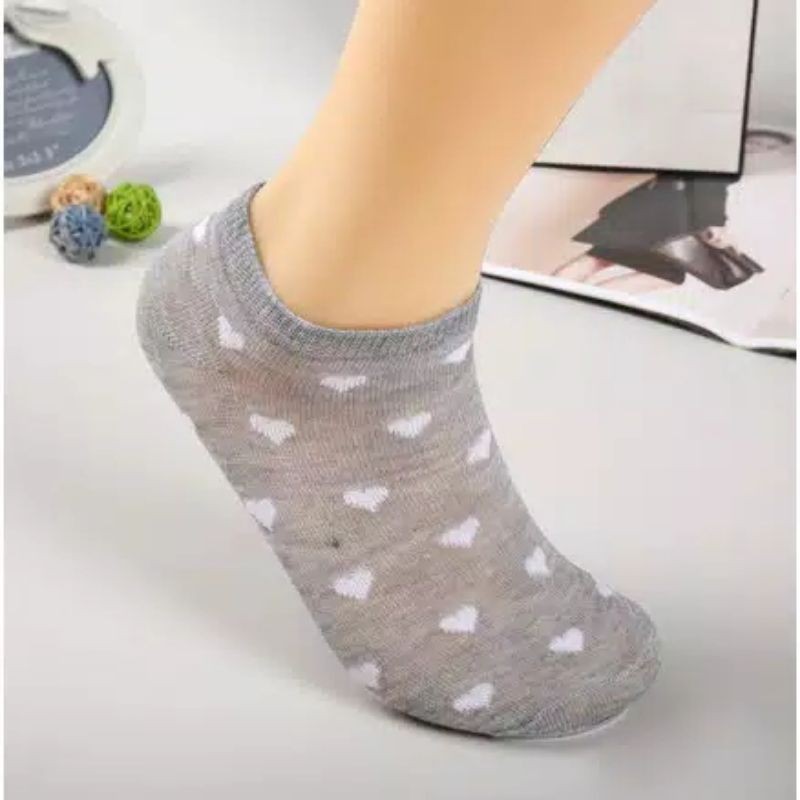 KAOS KAKI Angkle Semata Kaki Motif Love Kaos Kaki Cute Kaos Kaki Fashion Korea TERLARIS!!