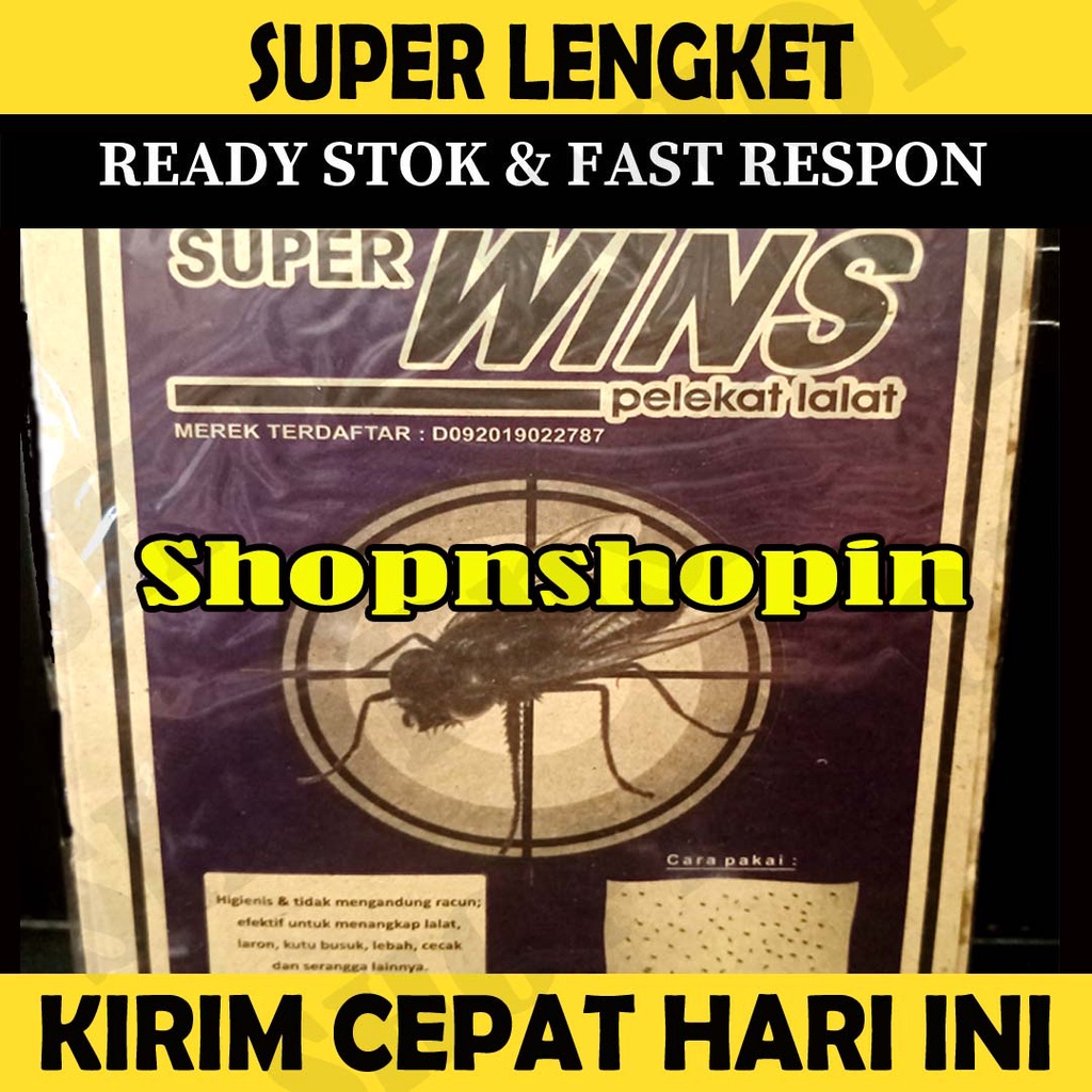 [𝐊𝐈𝐑𝐈𝐌 𝐂𝐄𝐏𝐀𝐓] Lem Lalat Kertas Pembasmi Lalat  Super Lengket isi 10 pcs