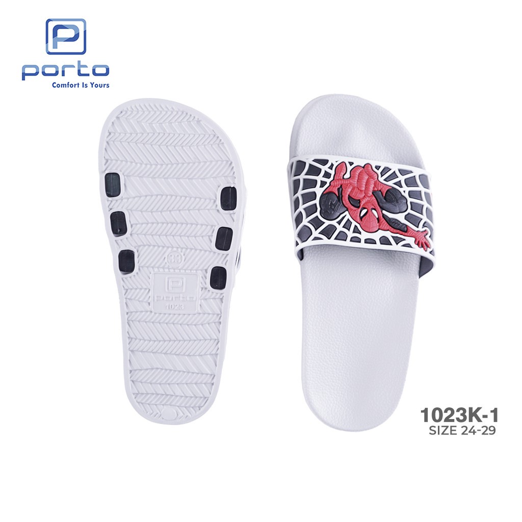 gos PORTO 1023K-1 Sandal Selop Anak Laki Kartun Anti Slip Nyaman Terbaru