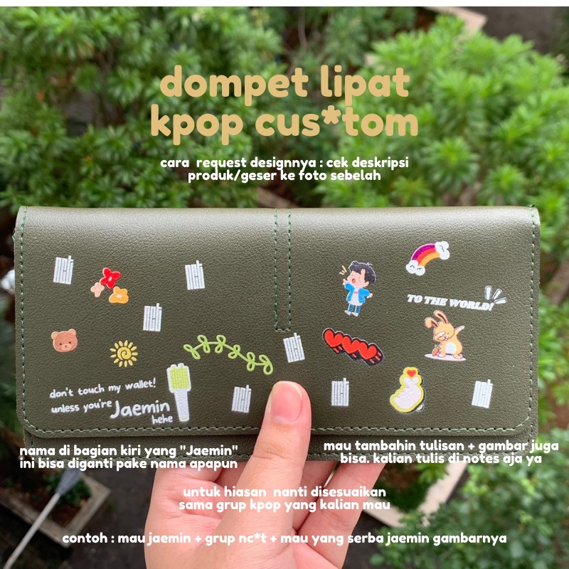 DOMPET LIPAT KPOP CU*STO*M KPOP THAI ANIME SERBAGUNA LUCU