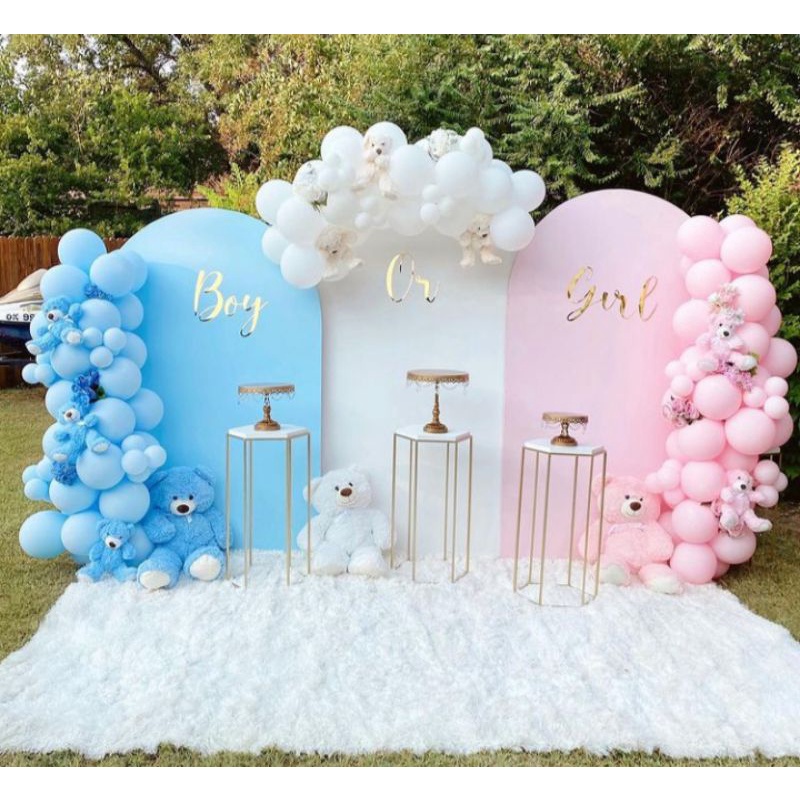 baby bump. 30 pcs balon biru pink putih. paket balon metalik. balon murah