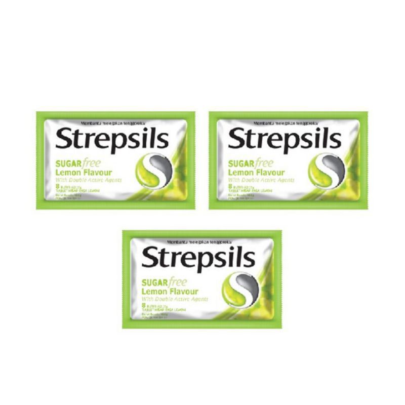 

Strepsils permen pelega tenggorokan sugar free 8 Butir x 3