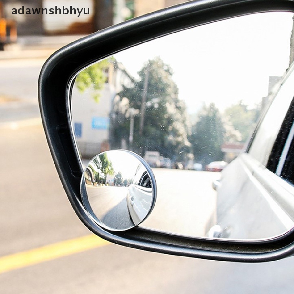 Adawnshbhyu 2pcs Blind Spot Removal Mirror Cermin Cembung Sudut Lebar Mobil