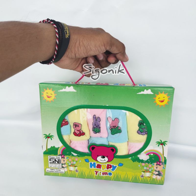 Celana Pop Bayi Happy Time Pakaian Perlengkapan New Born Baby 0 - 12 Bulan Lucu Kado Lahiran