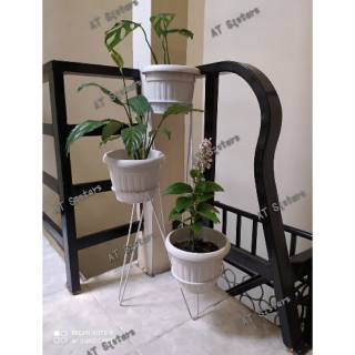 Standing pot bunga rak besi 3 in 1 Shopee Indonesia Standing pot bunga rak besi 3 in 1 Shopee Indonesia