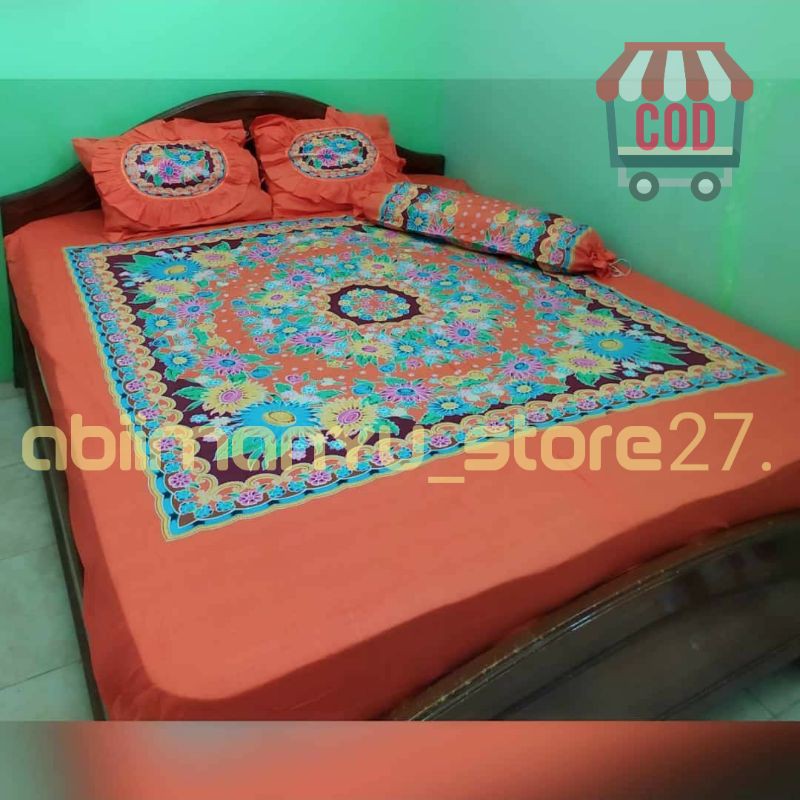 Terbaru Seprei Batik Tinggi 30cm Seprei Bali Seprei Katun Adem Halus Dan Lembut 220x230cm.