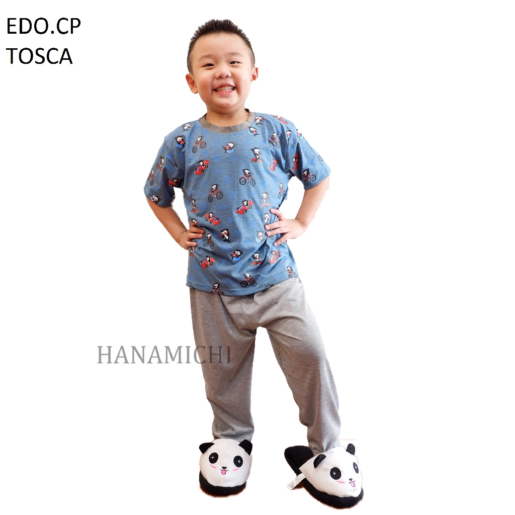 Hanamichi EDO.CP Baju Tidur Anak Lengan Pendek