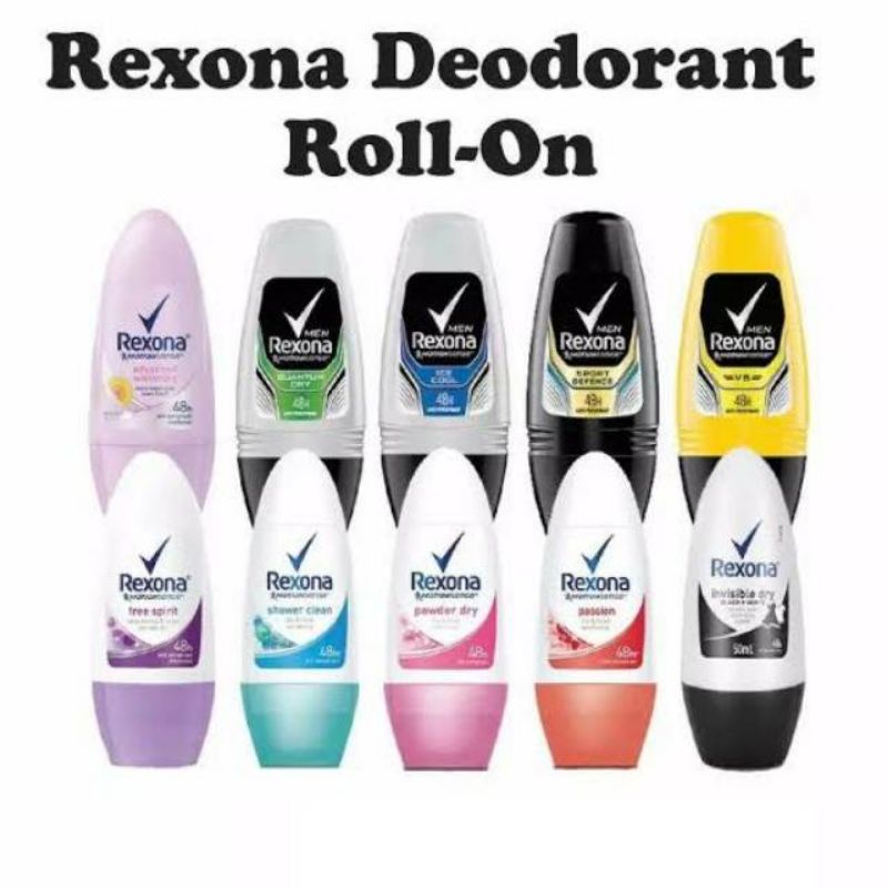 Rexona Deodorant Roll On Men | Women 40Ml/45 Ml/50 Ml (Free ongkir Nivea, Posh, Dove)