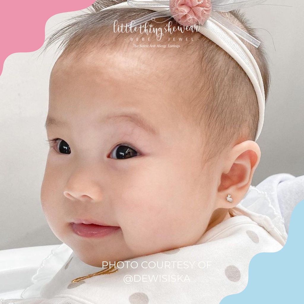 Anting Anak Littlethingshewear Rabbit Newborn Gold PP-RABBIT NB 0,45gr