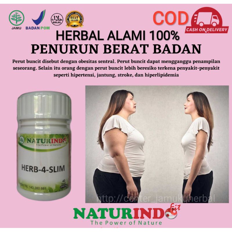 HERBAL PENURUN DAN PELANGSING BADAN ALAMI NATURINDO FRESH.