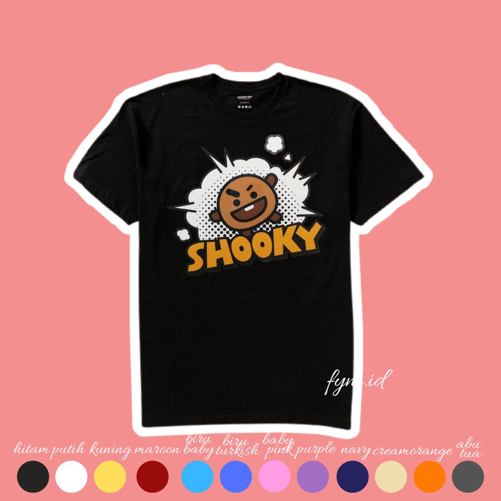 BAJU KAOS BT21 EDITION SHOOKY / KAOS SHOOKY BT21 / BAJU SHOOKY / FREE PHOTOCARD