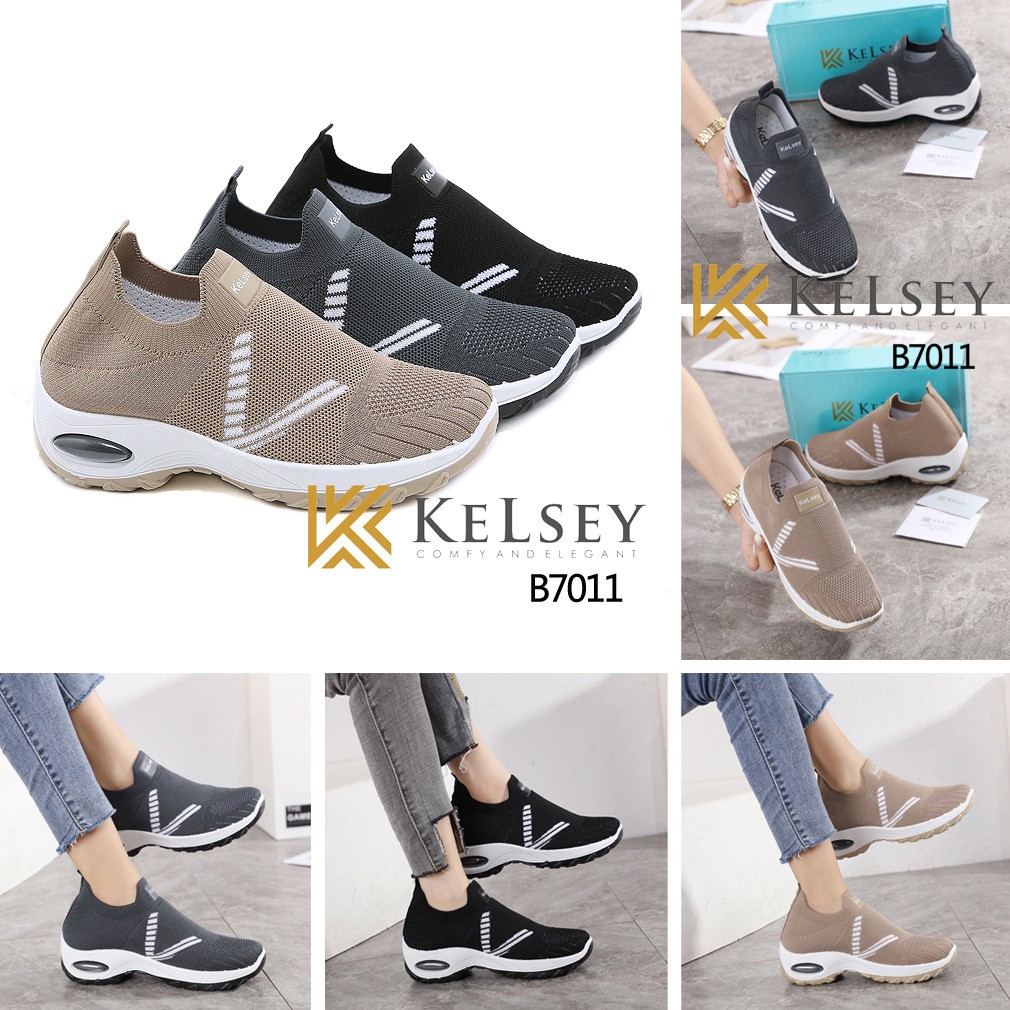 Kelsey Sepatu Sneakers Wanita Kelsey / Sepatu Kerja Anak Remaja Hingga Dewasa B7011