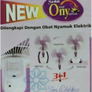 NEW!! COSMOS 16-SO33 ONY (Obat Nyamuk) Stand Fan 3in1