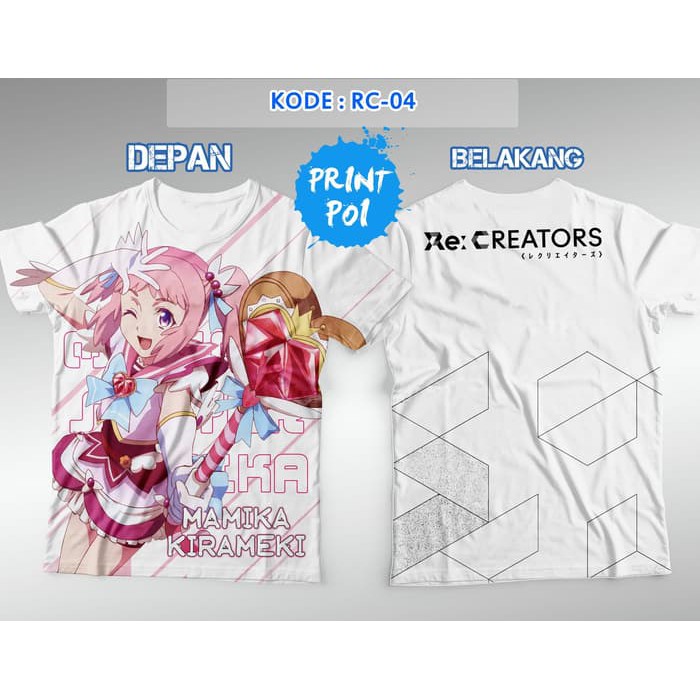 Recreators Mamika Kirameki [Kaos FullPrint Anime] Print Poi