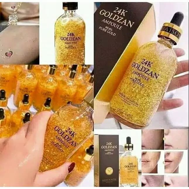 [ORIGINAL] 24K GOLDZAN Pure 99.9% gold original Wajah makin Glowing dengan serum Goldzan