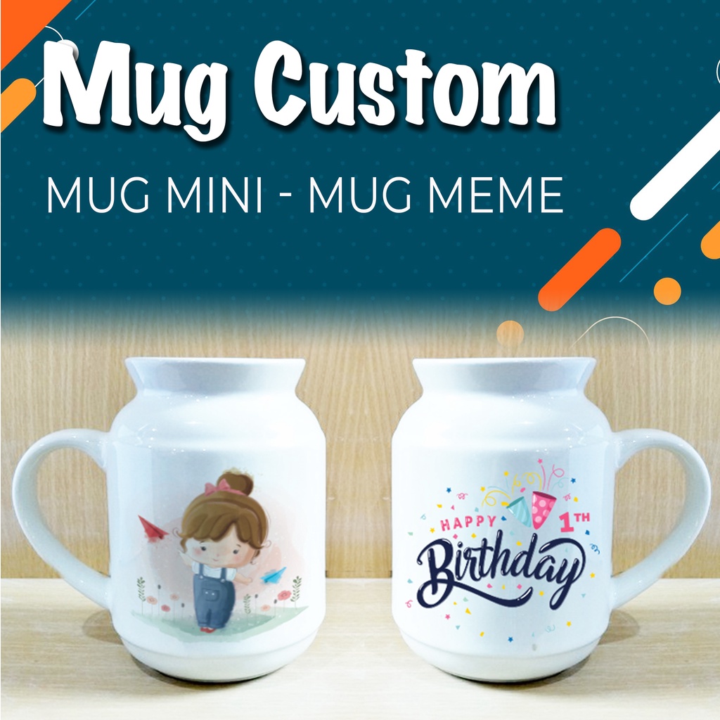 Mug Meme,  Mug Unik, Mug Susu bahan keramik