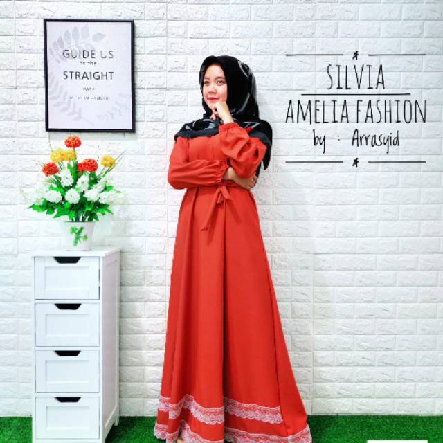 Gamis silvia by amelia fashion