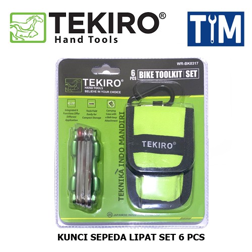 TEKIRO Kunci Sepeda Lipat Set 6 PCS / Bike Toolkit Set 6 PCS