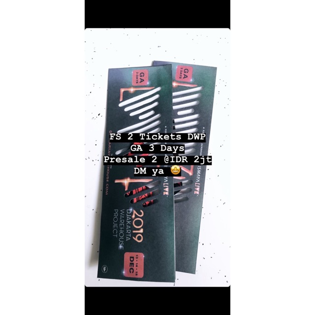 TIKET DWP GA PRESALE 2