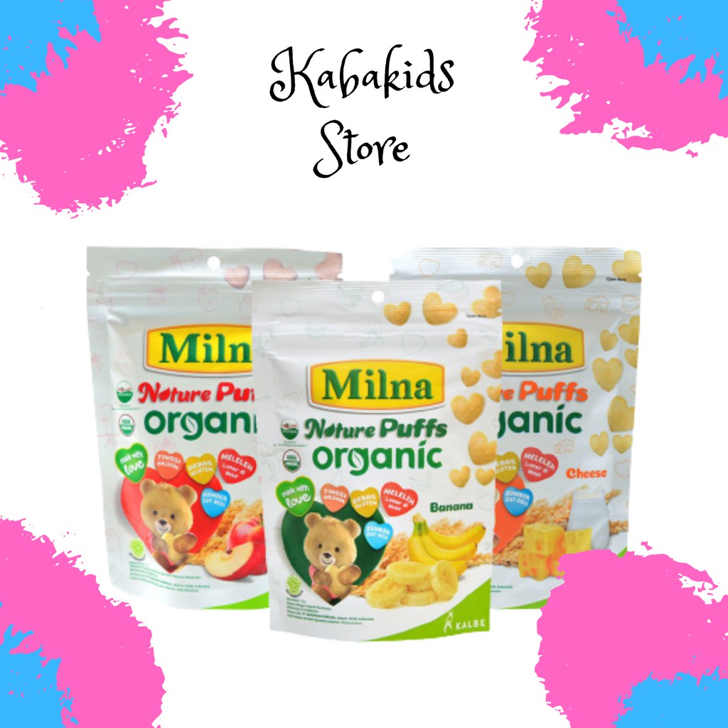 Milna Puff Nature Organic Milna Puffs 15 Gram - Kabakids Store