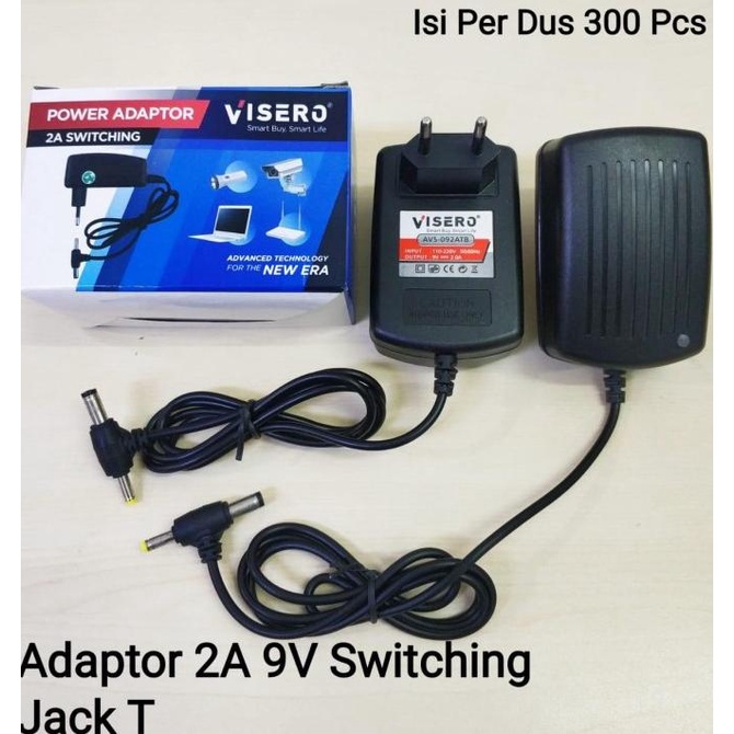 Adaptor 9 Volt 2 Ampere Visero |Terlaris