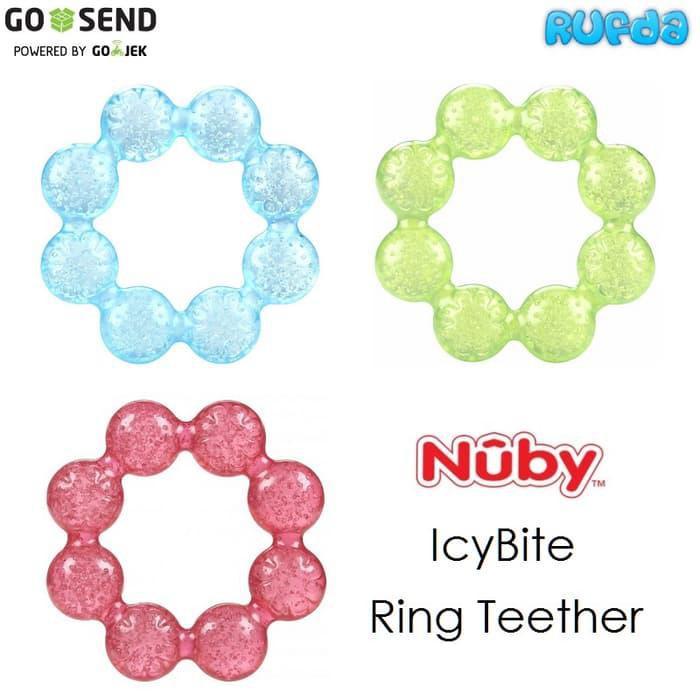 Nuby Ring Teether Icybite Gigitan Bayi 3 Bulan