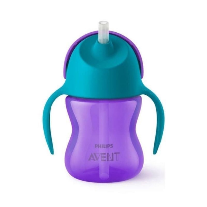 Philips Avent Straw Cup Bottle 7 Oz (200 ml)/Botol Minum Anak Avent