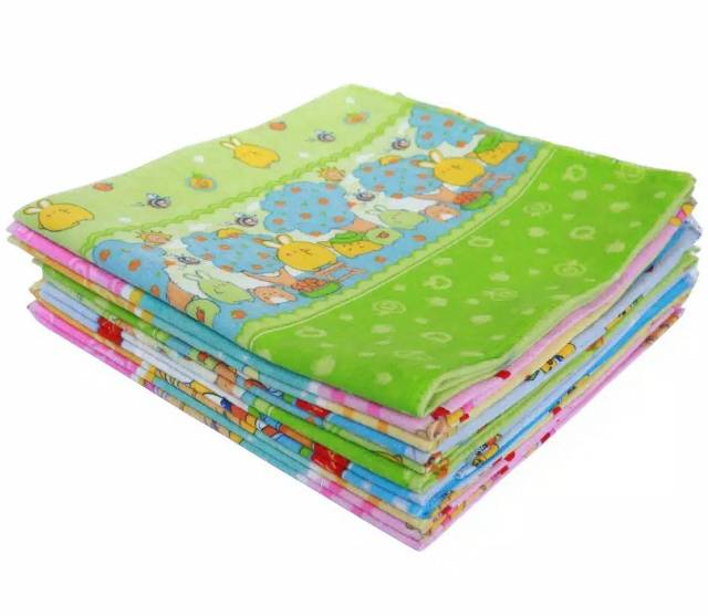 1 LUSIN (12 pcs) Bedong bayi SUPER JUMBO perlengkapan bayi lahir