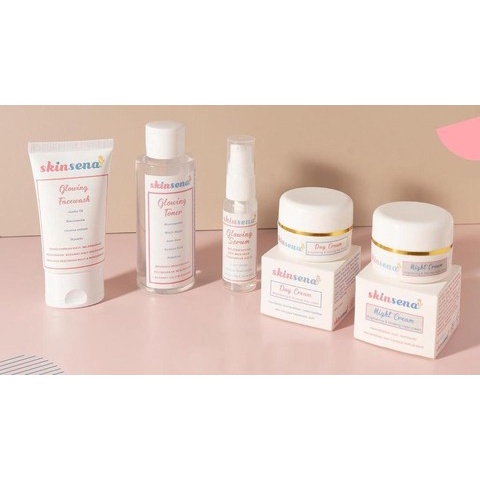 (BPOM) Skinsena Face Wash, Toner, Serum, Day Cream & Night Cream