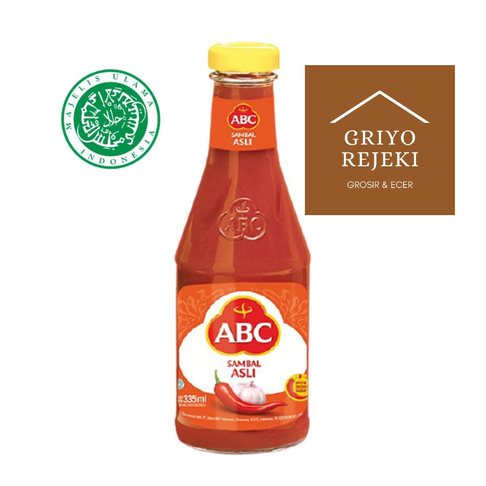 

ABC sambal asli botol 335ml 1 Dus (24 Botol)