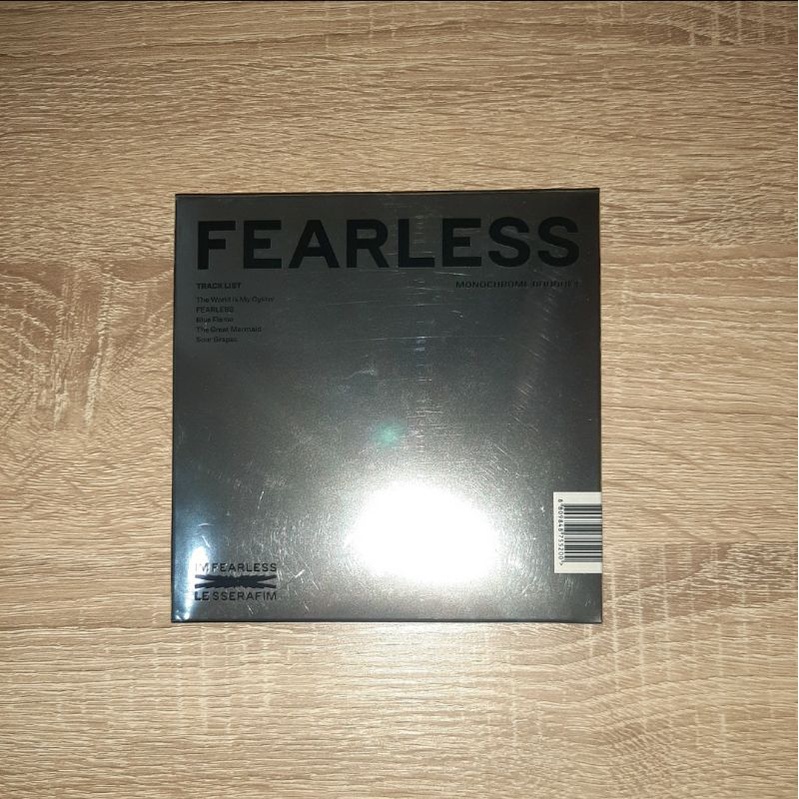 Official READY STOCK Album only Photocard PC LE SSERAFIM FEARLESS Monochrome Ver.