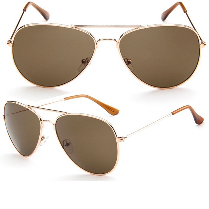 Kacamata Aviator BL Lensa COKLAT Bahan Kaca atau Mika 501ZJ