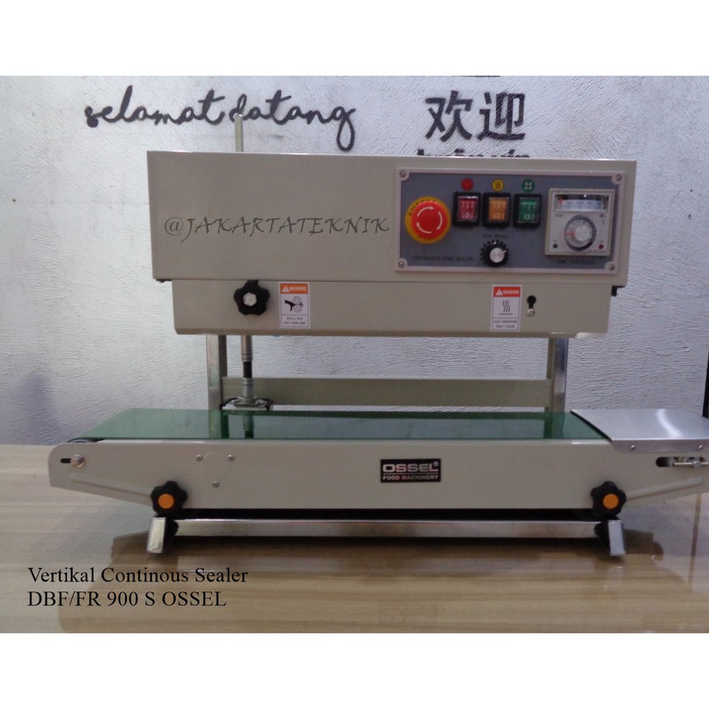 Vertical continous band sealer- Mesin pengemas plastik jalan / Vertical Sealer DBF/FR 900S OSSEL