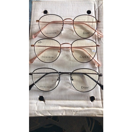 kacamata oval frame kecil bonus langsung lensa antiradiasi blueray resep dok